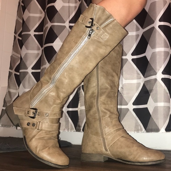 Forever Shoes - Knee High Tan Boots